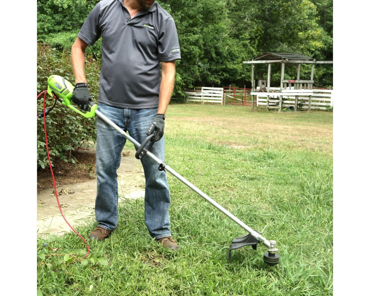 10 Amp 18-Inch Corded String Trimmer | Greenworks Tools