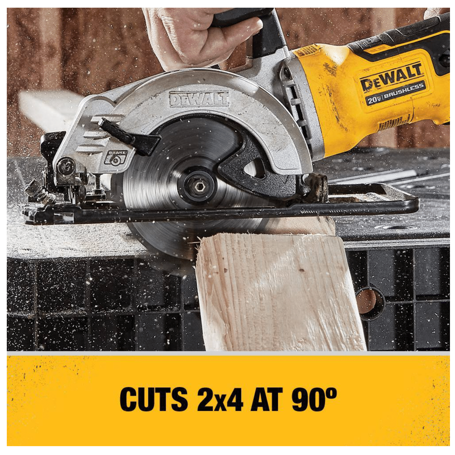 Dewalt Atomic 20V Max Cordless Brushless Compact 1/2 in. Drill/Driver， (2) 20-Volt 1.3Ah Batteries and 4-1/2 in. Circular Saw (DCD708C2W571B)