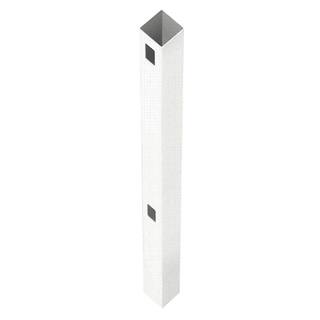 Veranda Pro Series 4 in. x 4 in. x 6 ft. White Vinyl Scalloped Routed End Fence Post 118672