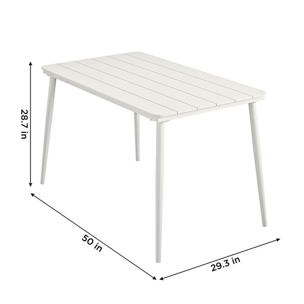 The Novogratz Poolside Gossip Collection April Rectangular Outdoor/Indoor Dining Table