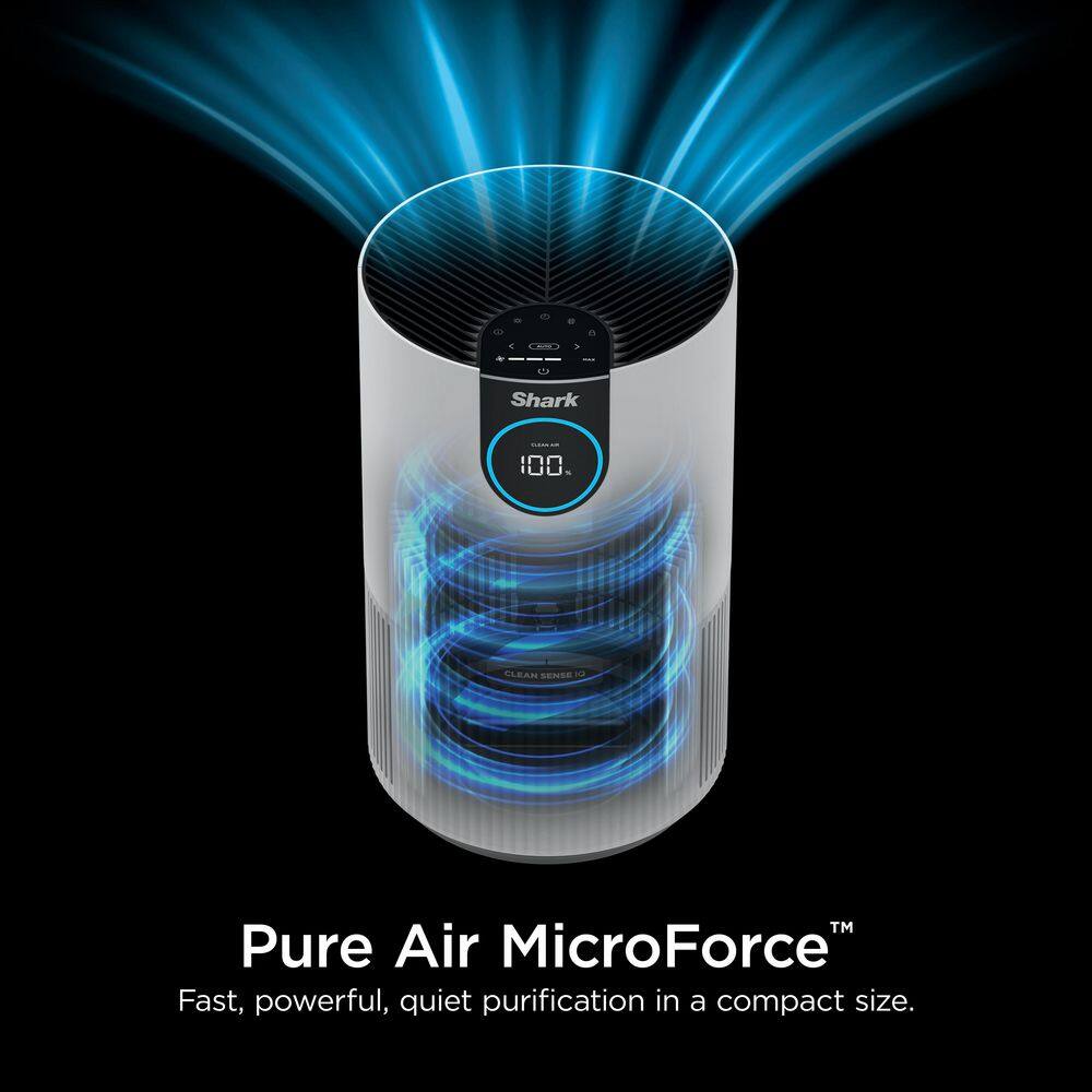 Shark Air Purifier with Nanoseal HEPA Cleansense IQ Odor Lock (500 Sq. Ft.) White HP102 HP102