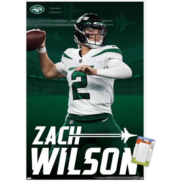 Trends International Nfl New York Jets Zach Wilson 21 Unframed Wall Poster Prints