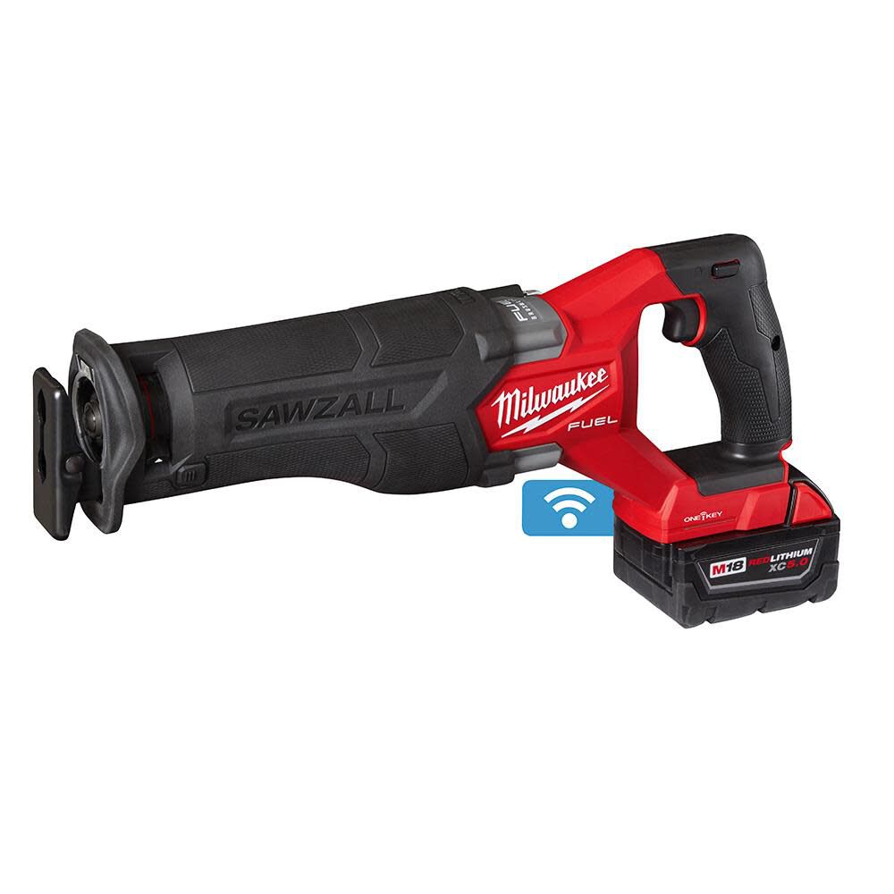 Milwaukee M18 FUEL SAWZALL Reciprocating Saw with ONE-KEY - 2 Battery XC5.0 Kit 2822-22 from Milwaukee