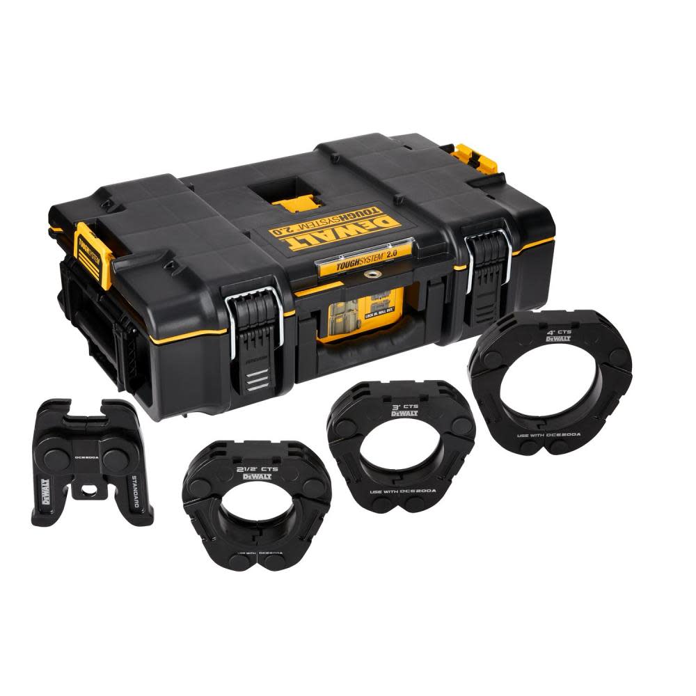 DEWALT 2 1/2 to 4 Standard CTS Press Rings and Actuator Kit with Toughsystem 2.0 Tool Box DCE201K from DEWALT