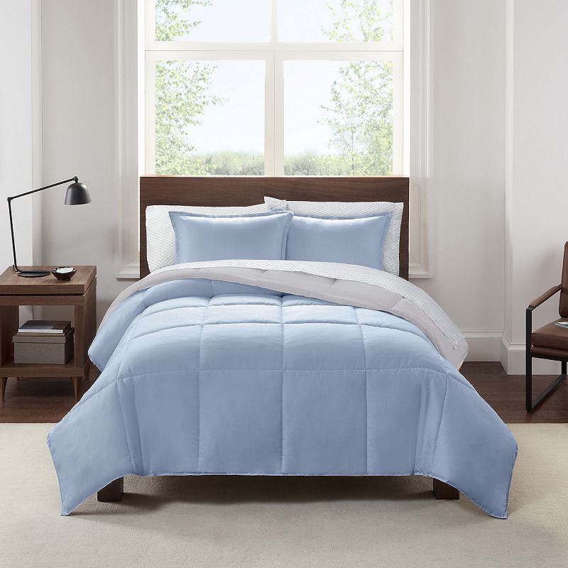 Serta? Simply Clean Antimicrobial Reversible Comforter Set with Sheets