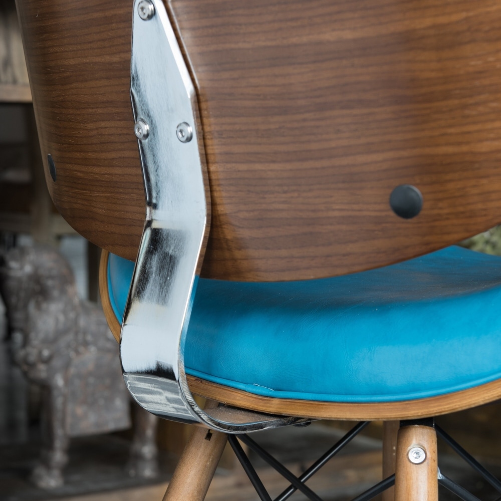 Corvus Madonna Mid century Teal Accent Chair