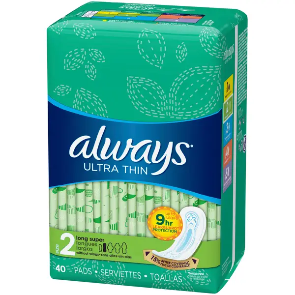 Always 40 Count Jumbo Pack Maxi Pads Thin