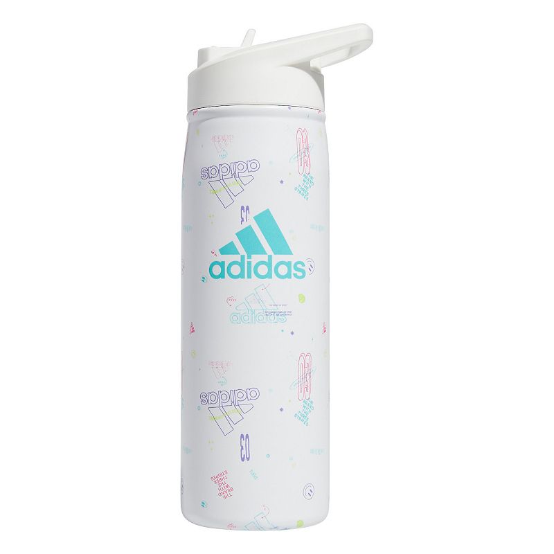 adidas 20-oz. Stainless Steel Water Bottle with Straw