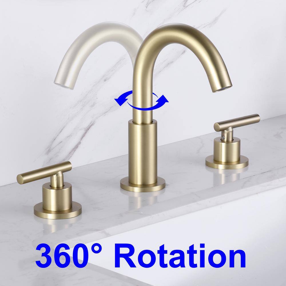 FORCLOVER 2-Handle Bidet Faucet with Lever Handles in Brushed Gold LSD-BSFBG55