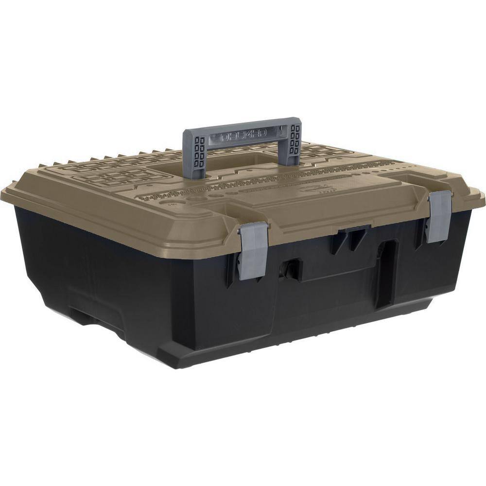 DECKED 20.7 in. W x 17.7 in. D x 8.0 in. H D-Box Drawer Tool Box with Desert Tan Lid AD5-DTAN