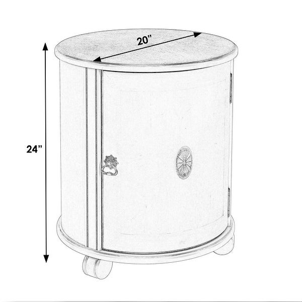 Lawrie Drum End Table