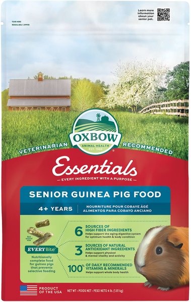 Oxbow Animal Healthy Essentials Natural Pellets Senior Guinea Pig Food