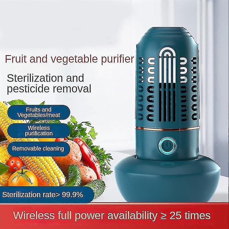 Portable Food Purifier Disinfection Fruit Vegetable Washing Machine Capsule Shape Vegetable Househo