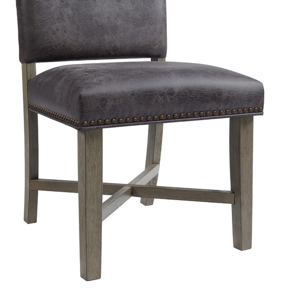 Picket House Furnishings Modesto Dining Side Chair Set in Grey