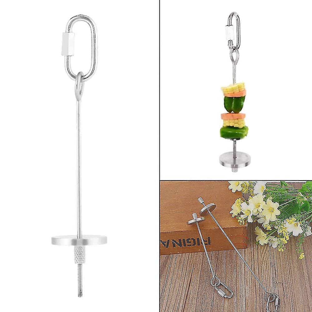 Bird Food Holder， Bird Feeders， Stainless Steel Parrot Fruit Vegetable Stick Holder， Foraging Toy， Bird Treat Skewer