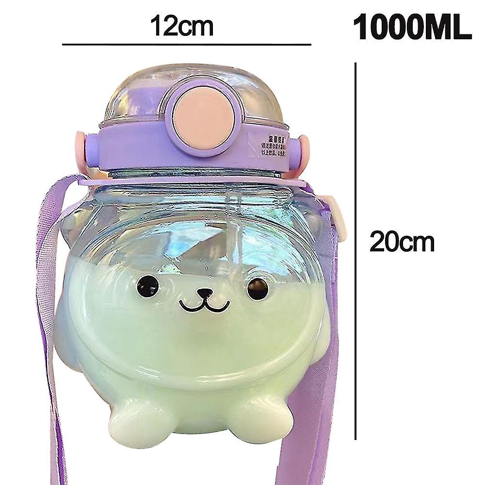 Kawaii Water Bottle Large Capacity Water Bottle Portable Sports Water Bottle