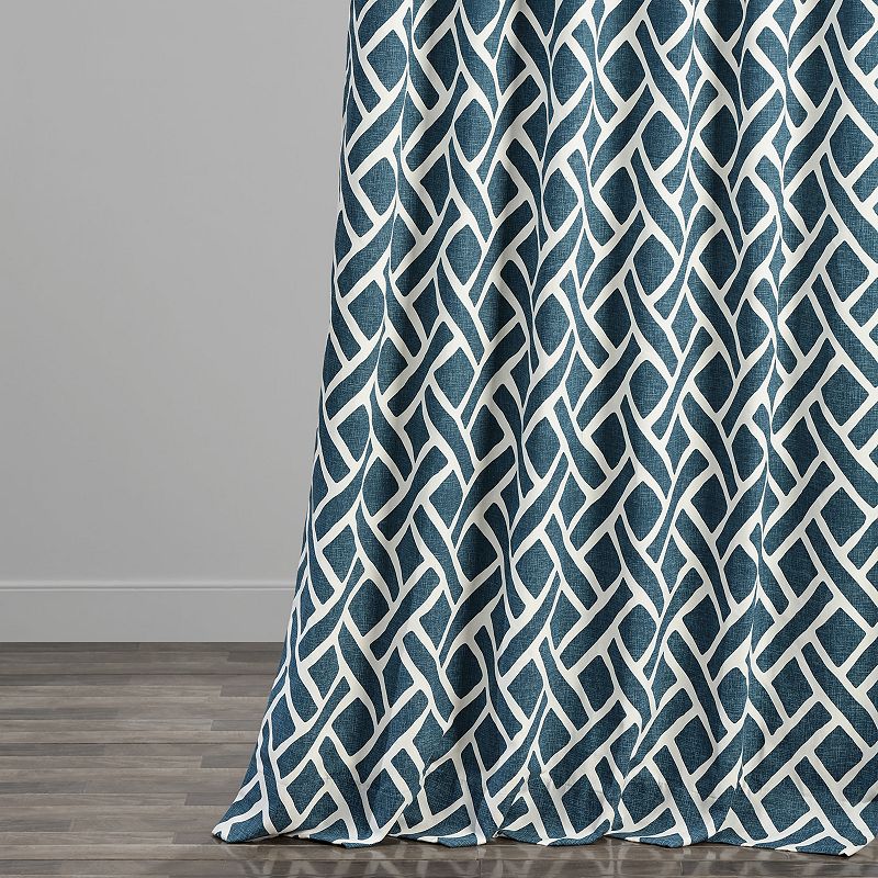 EFF 1-Panel Martinique Printed Window Curtain