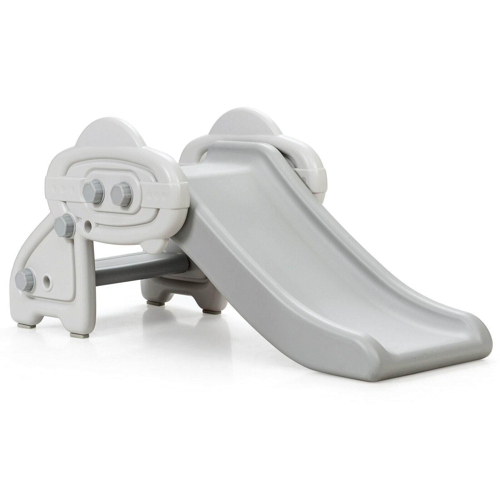 BABY JOY Kids Slide, Freestanding Baby Mini Play Climber Slide Set with HDPE/Anti-Slip Foot Pads/Non-Slip