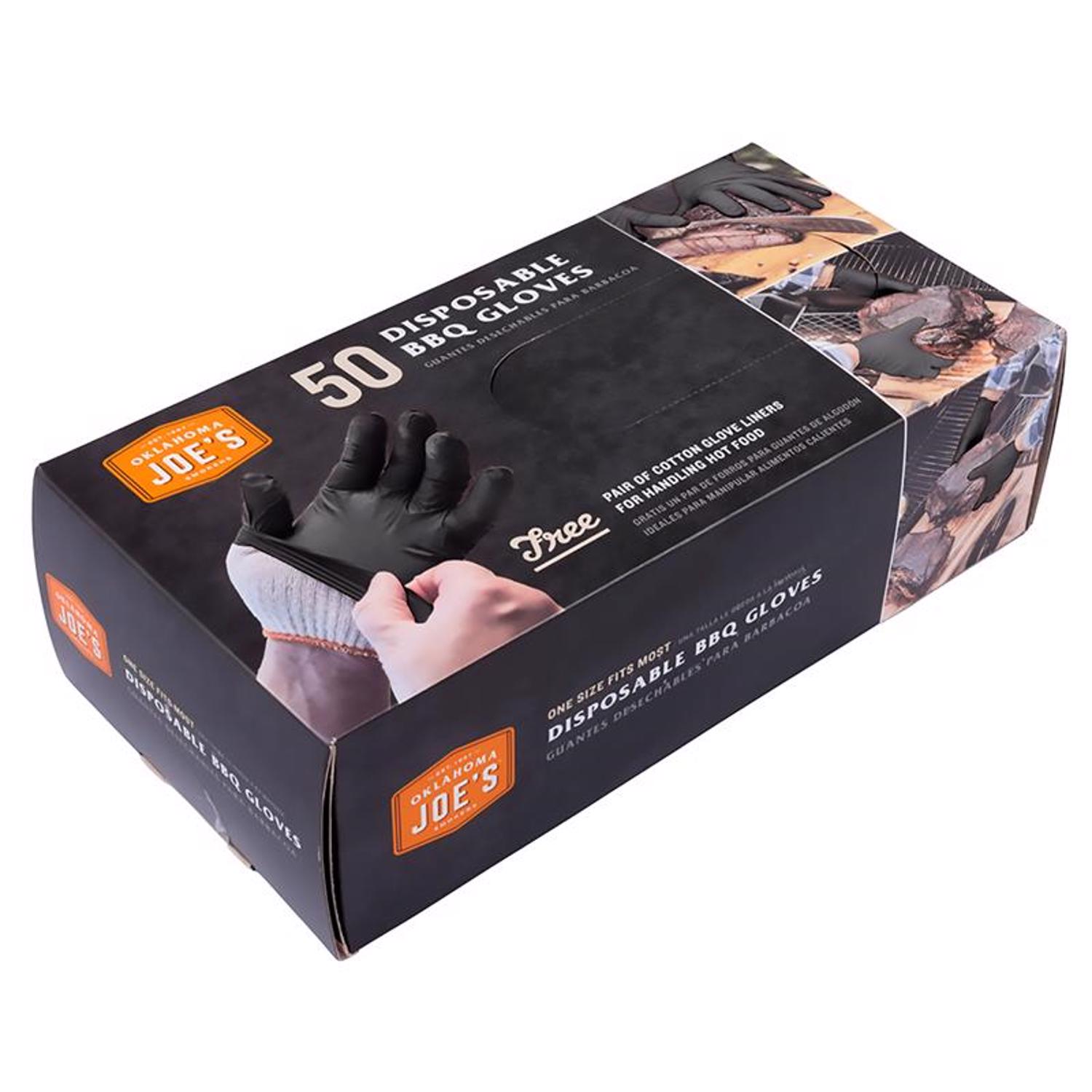 Oklahoma Joes Nitrile Grilling Glove 9.5 in. W 50 pc