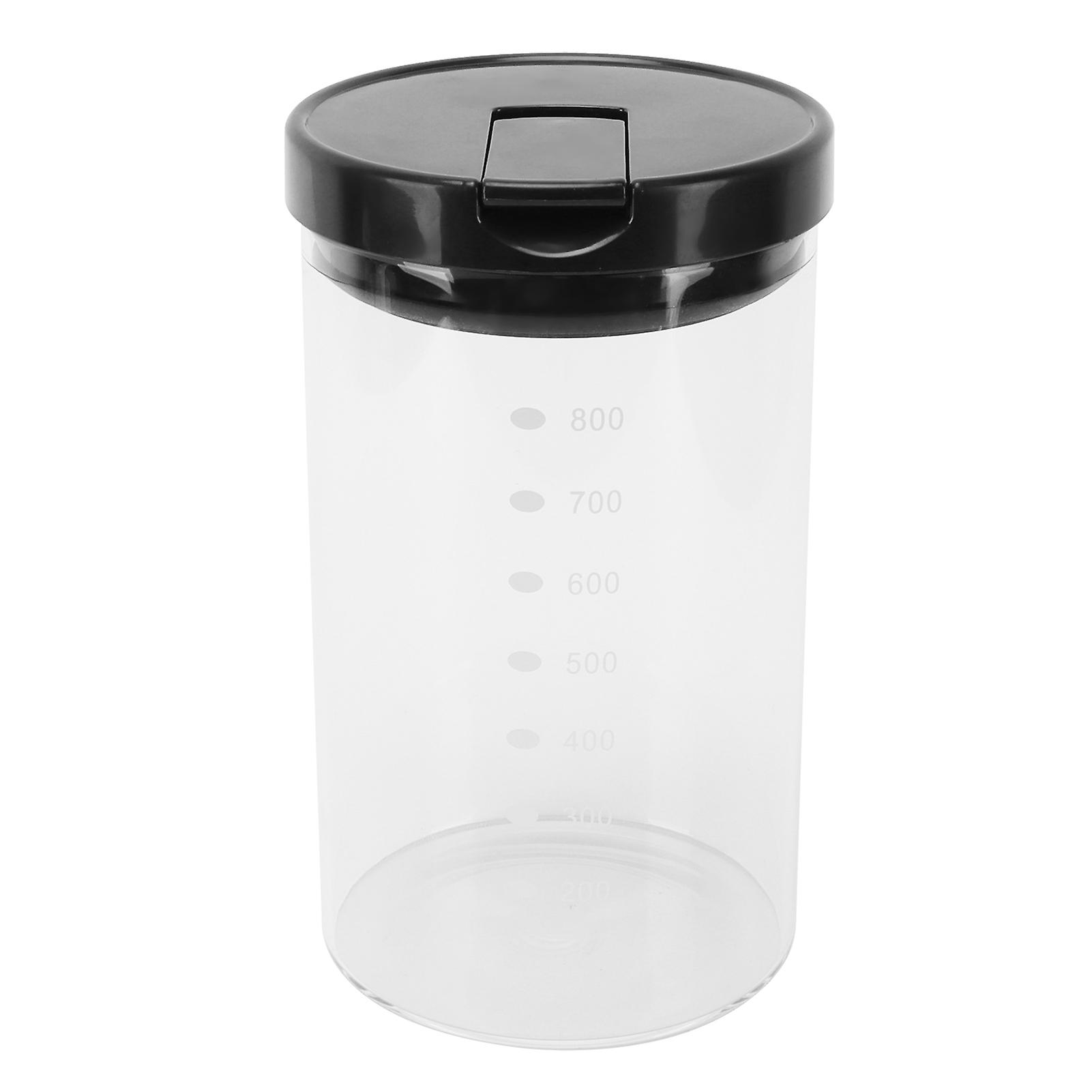 Glass Jar With Lids Scale Line Food Storage Containers For Kitchen Household Of Dry Goods800ml