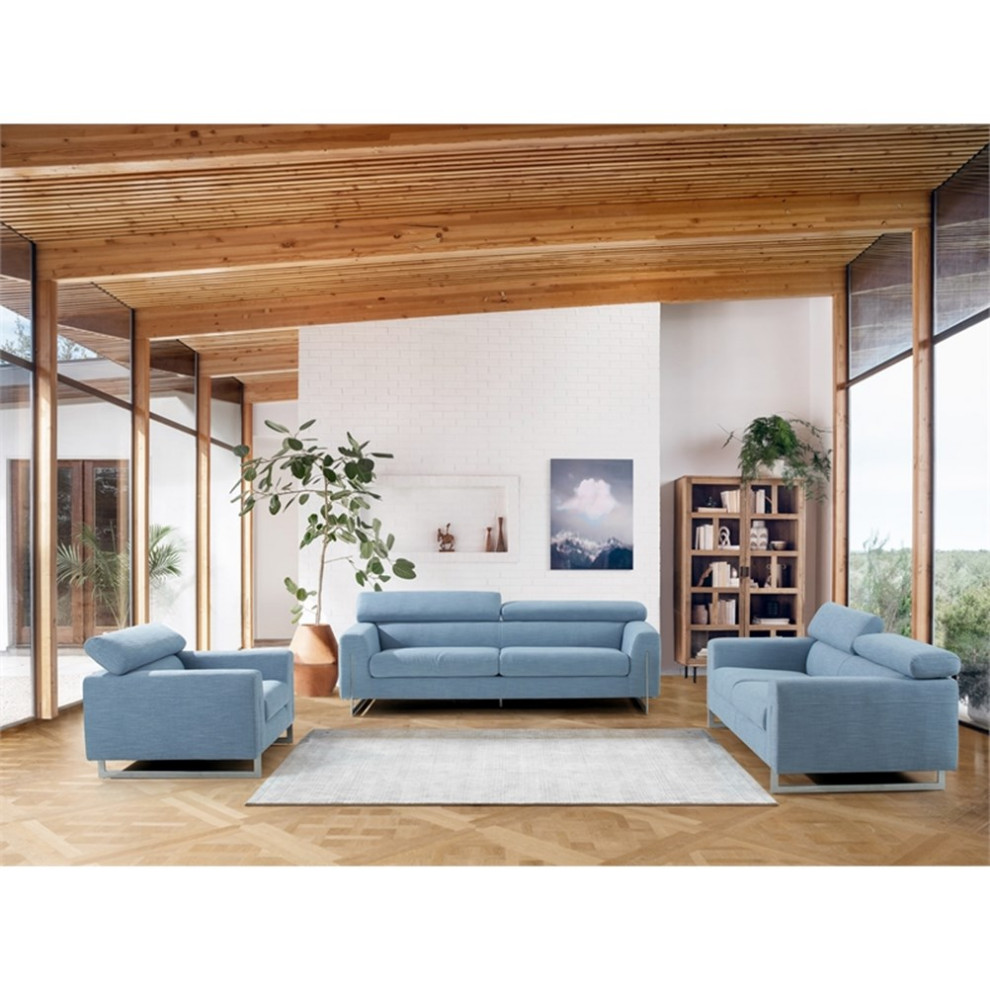 Pasargad Home Serena Modern Lounge Chair Blue   Contemporary   Armchairs And Accent Chairs   by Homesquare  Houzz