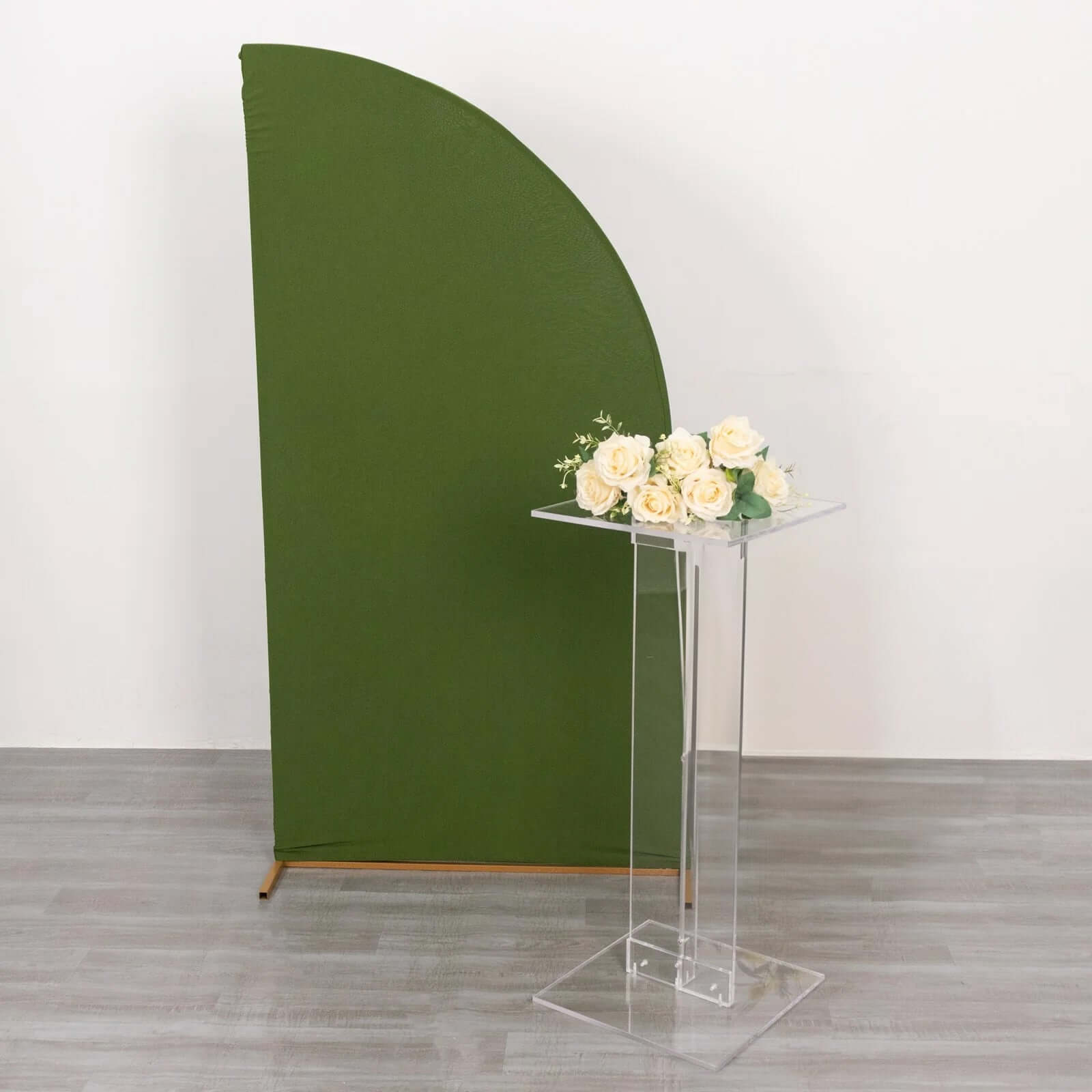 Heavy Duty Acrylic Wedding Display Stand with Square Bases, Clear Plexiglass Flower Pedestal Stand 10mm Thick Plate 32