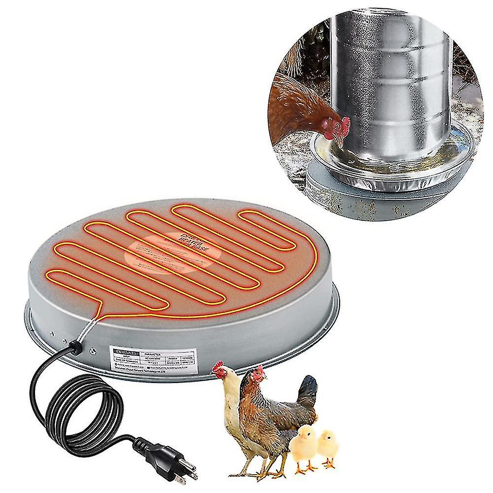 Poultry Waterer Drinker Heated Base， Chicken Water Heater Pet Water Heater