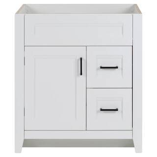 Home Decorators Collection Ridge 30 in. W x 21.6 in. D x 34 in. H Bath Vanity Cabinet without Top in White RG30-WH