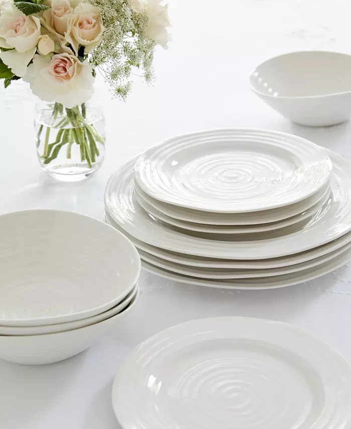 Portmeirion Sophie Conran White 16-Pc. Dinnerware Set Service for 4