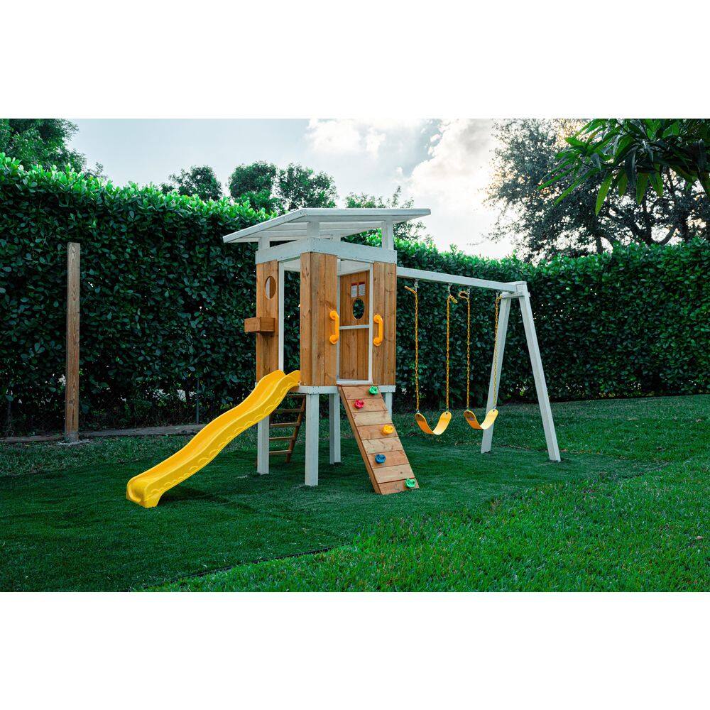 Avenlur Avenlur Forrest Modern outdoor wooden swing set MDRN-SWNG