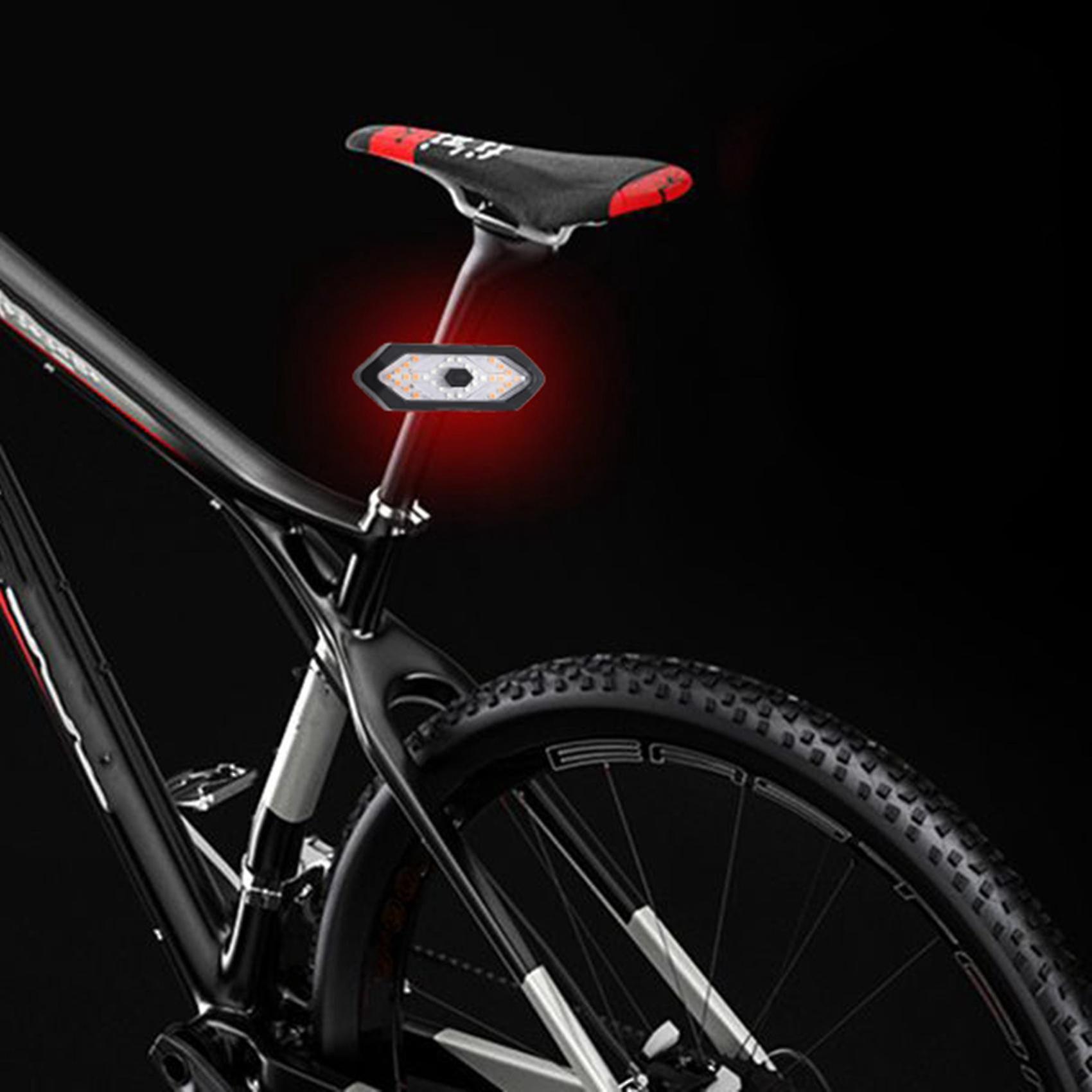 Bike Turn Signals Remote Control Bicycle Direction Indicator Led Rear Light Usb Rechargeable Cyclin