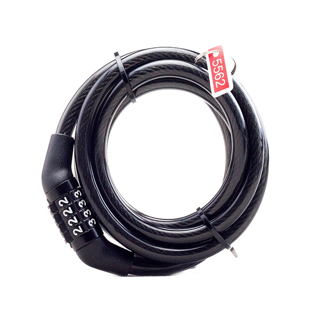 【JCXAGR】Bike Cable Basic Self Coiling Resettable Combination Cable Bike Locks