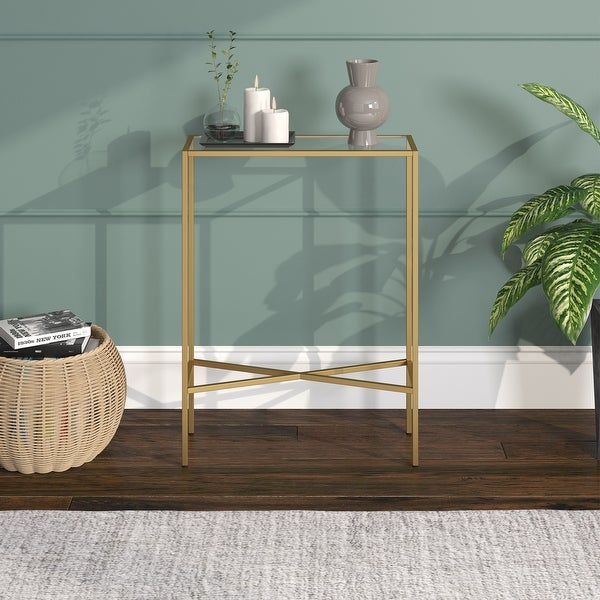 Henley 22'' Wide Rectangular Console Table with Glass Top