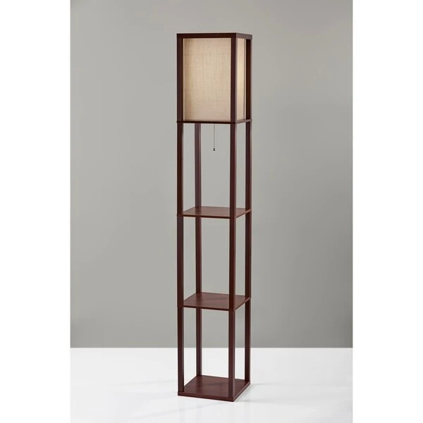 Carbon Loft Wiig Wood Shelf Lamp