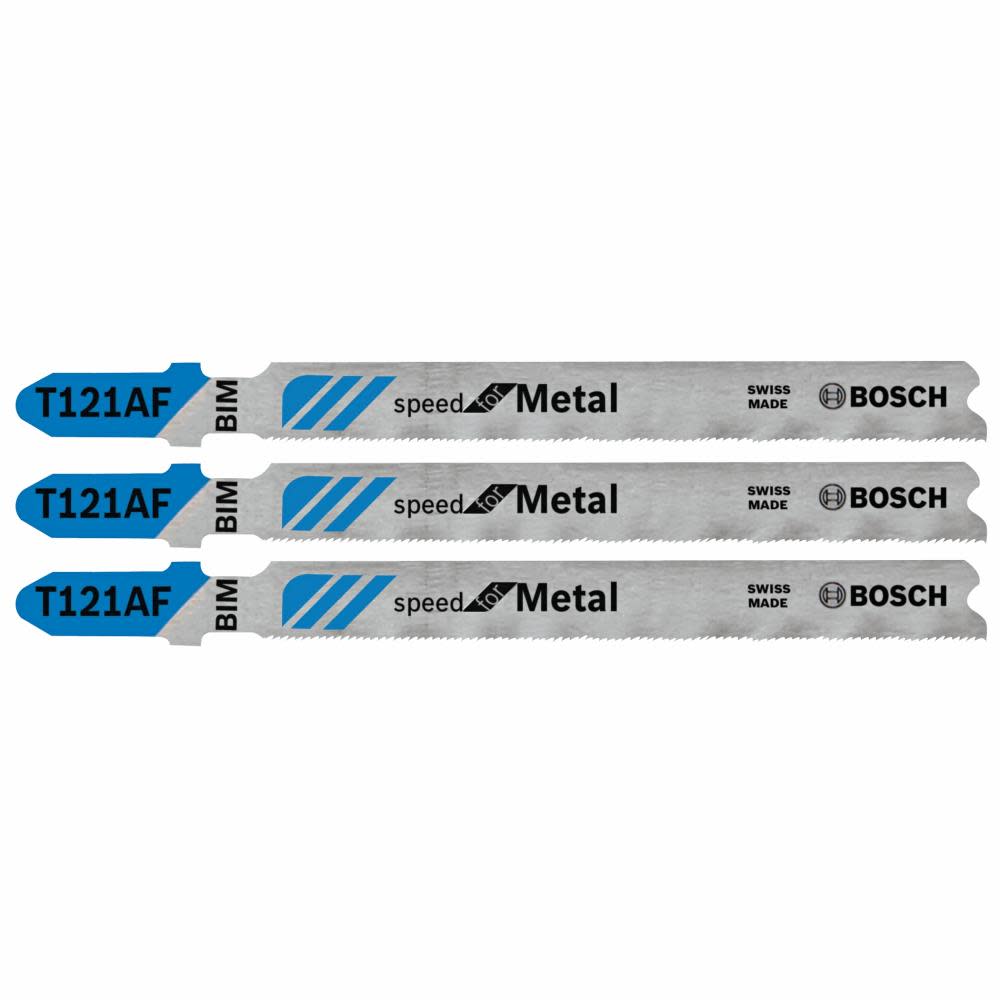 Bosch Jig Saw Blades 3pc 3 5/8 21 TPI Speed for Metal T Shank