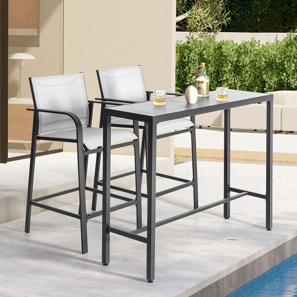 Nuu Garden Outdoor 3Piece Textilene Bar Set