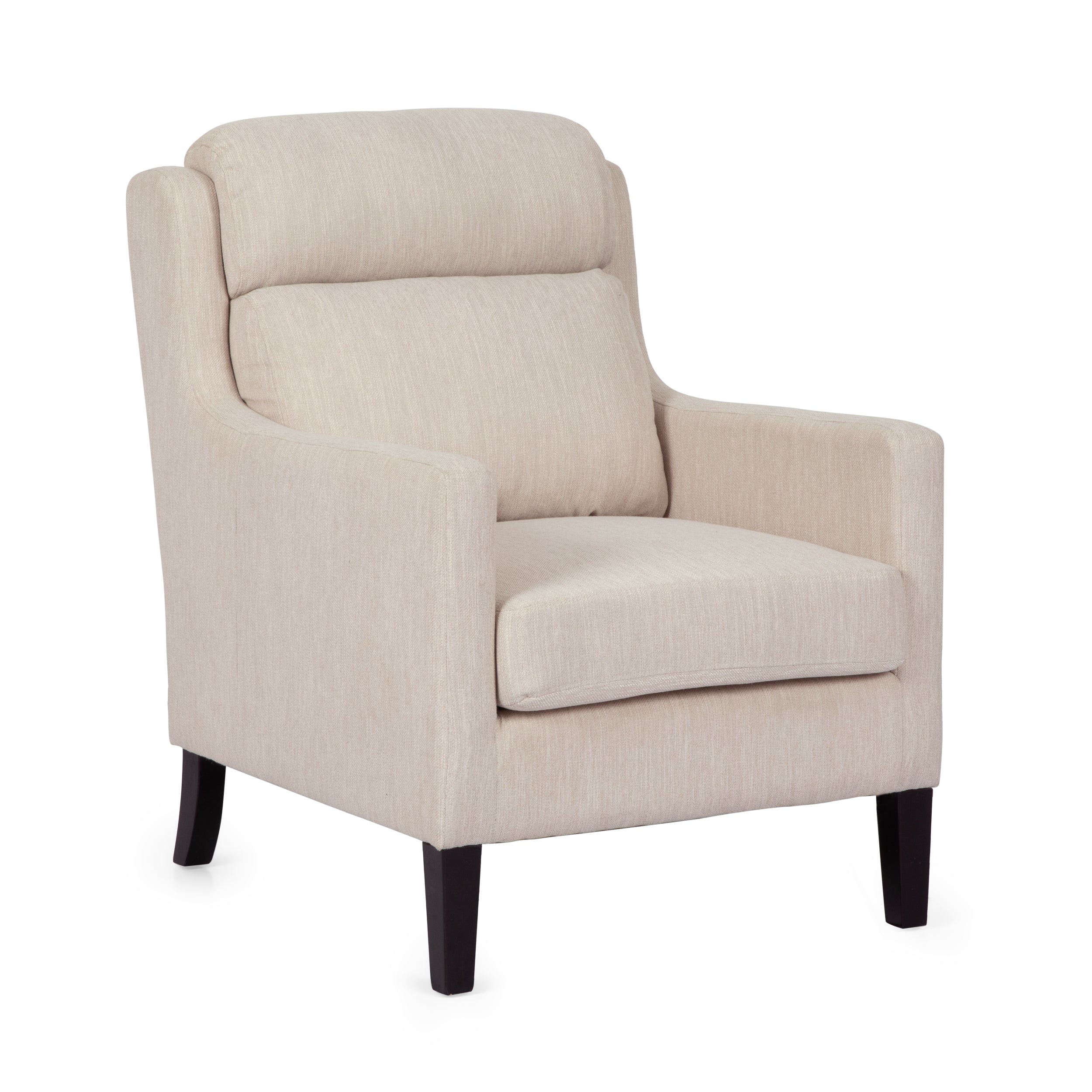 Baden Contemporary Pillow Tufted Fabric Club Chair