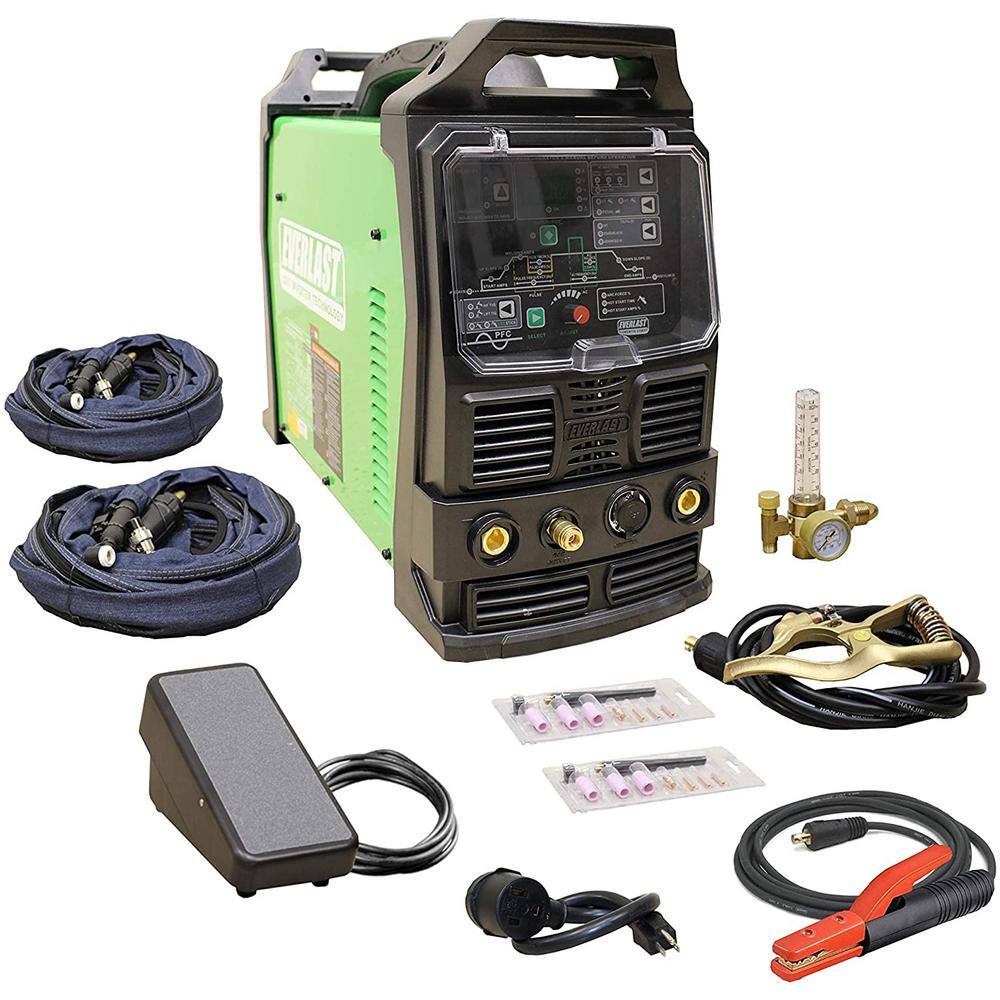 Everlast 210 Amp PowerTIG 210EXT IGBT Digital Inverter ACDC StickTIG Welder with High Frequency and Lift TIG Start 120V240V PowerTIG 210EXT