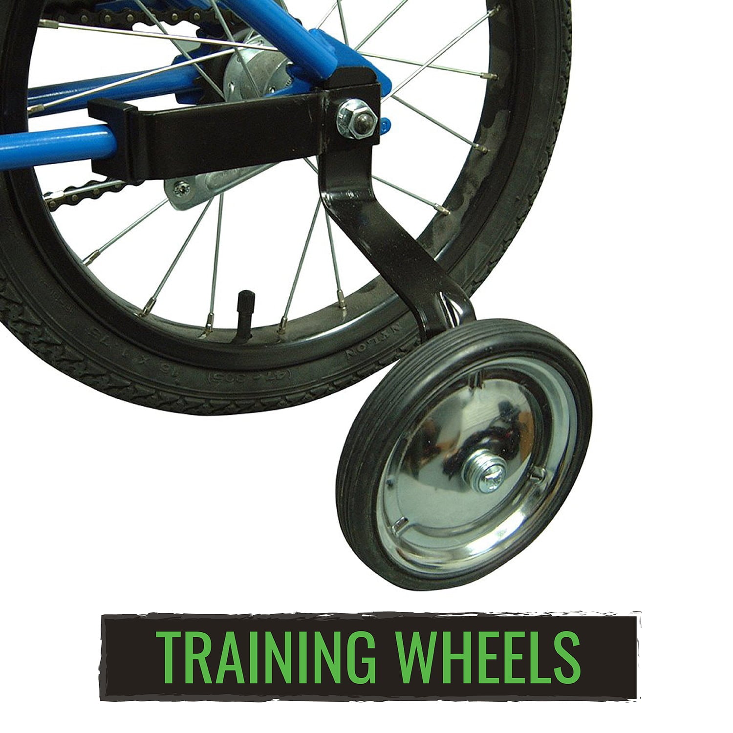 EVO， Heavy Duty Training wheels， With forged bracket， 16''， 20''