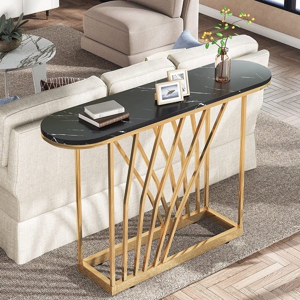 Gold Console Table， 43