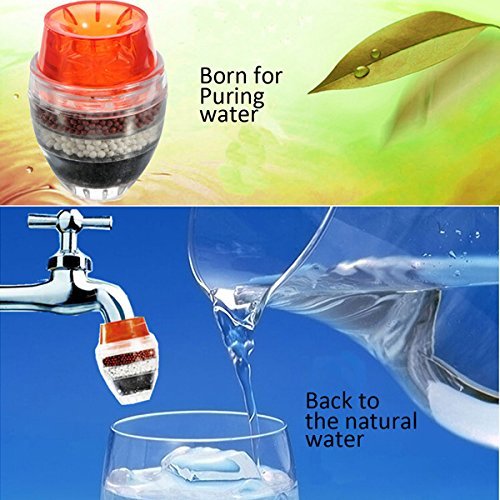 Activated Carbon Kitchen Tap Water Clean Purifier Filtration Filter Faucet (21-23mm dia)