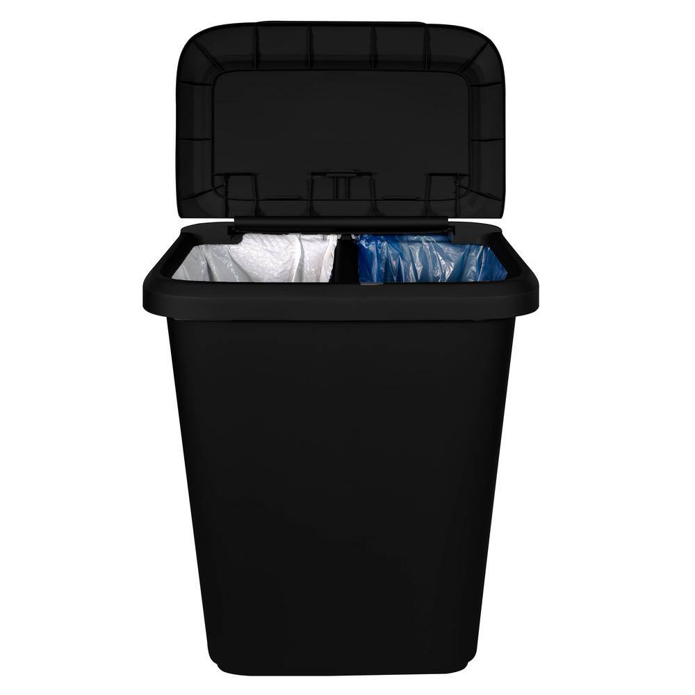 Hefty 20.4 Gal Black Dual Function XL Trash Can HFT-2280075-3