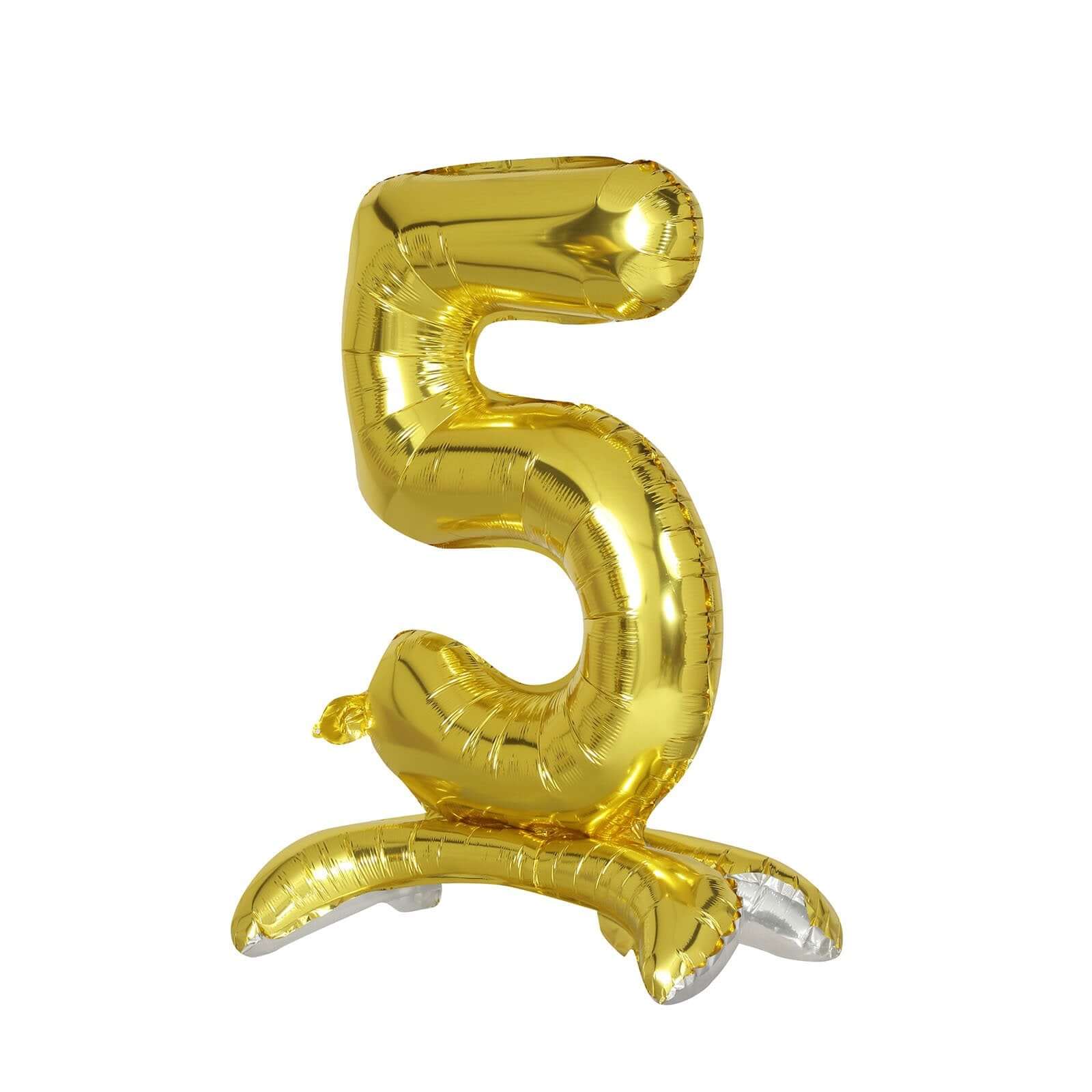 Gold Self Standing Helium/Air Mylar Foil Letter and Number Balloons 27