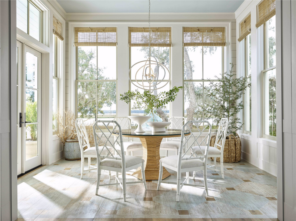 Nantucket Round Dining Table w/Glass Top   Tropical   Outdoor Dining Tables   by Universal Furniture Company  Houzz