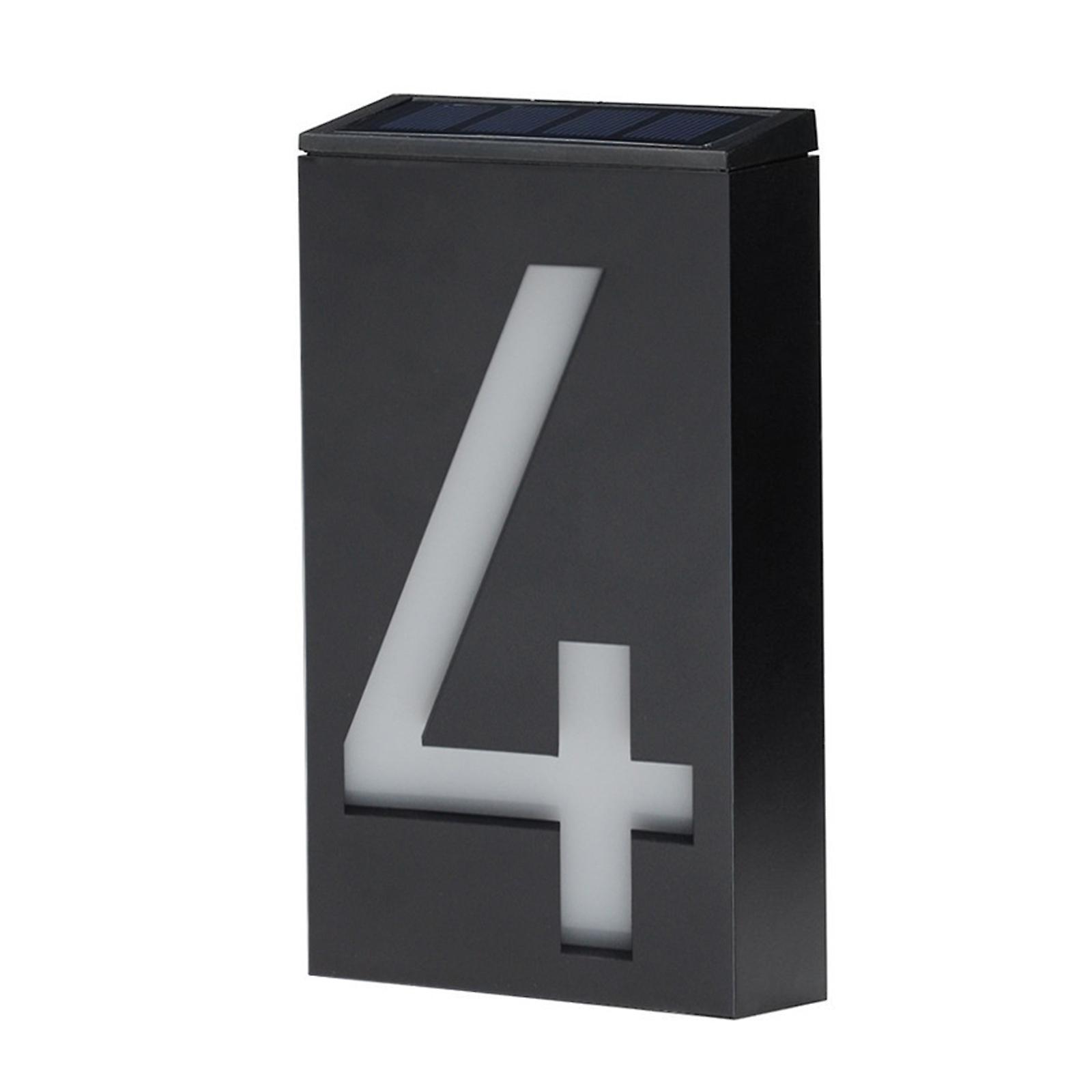 Solar House Number Light