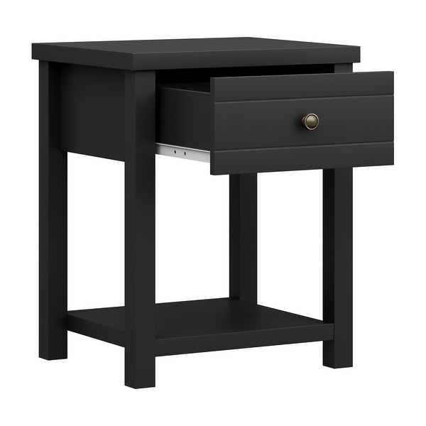 Living Essentials by Hillsdale Harmony 1-Drawer Wood Accent Table - 23.25H x 18.5W x 15.75D