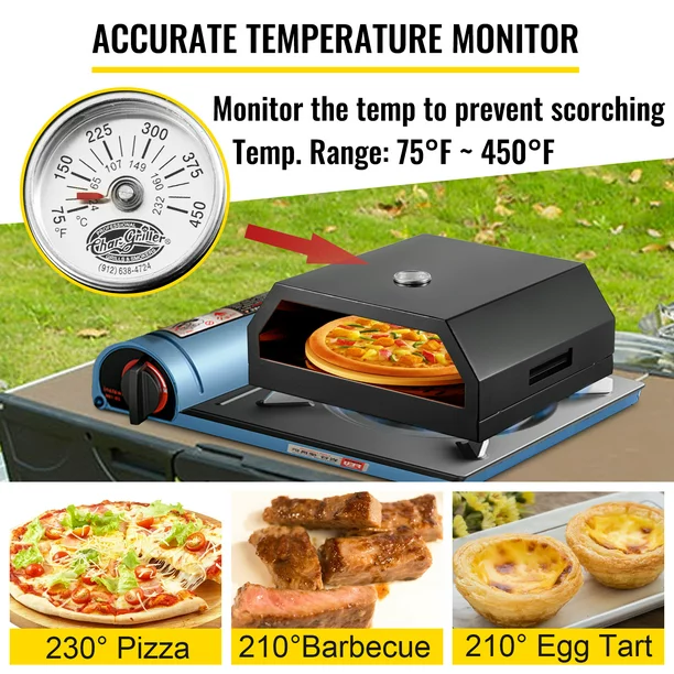 Vevor Outdoor Pizza Oven， Stainless Steel Camp Pizza Oven With Set Of Professional Pizza Baking Tools