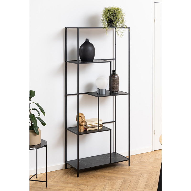 INFINITY Shelving Unit 72x170cm - Black