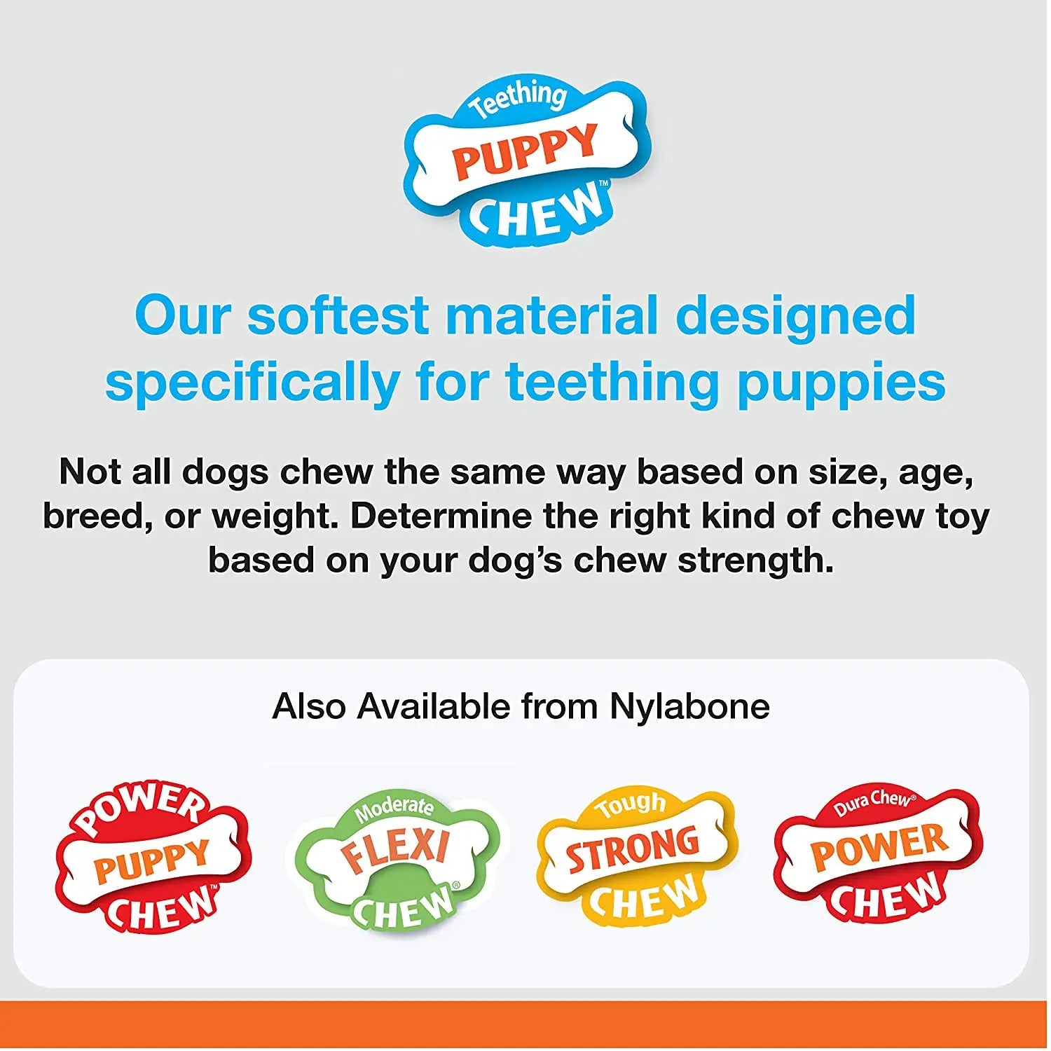 Nylabone Puppy Chew Teething Pacifier Bacon Flavor， X-Small