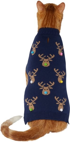 Frisco Reindeers with Pom Pom Noses Dog and Cat Christmas Sweater